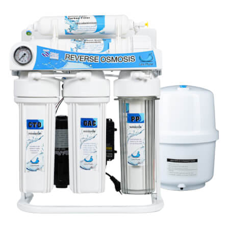 เครื่องกรองน้ำดื่ม RO 5 ขั้นตอน UNI PURE รุ่น UN-RO150G (ระบบ REVERSE OSMOSIS ( RO ) กำลังผลิต 150GPD) มีขาตั้ง_0